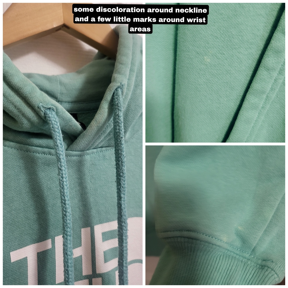 🌿The North Face Women's Medium/Large Pullover Hoodie - Light Turquoise - Picture 7 of 14